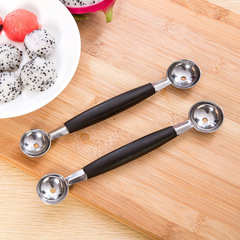 Dual-Head Stainless Steel Watermelon Ball Scooper Fruit Scoop Spatula Household Multi-Function Ice Cream Scoop Fruit Scooping Tool