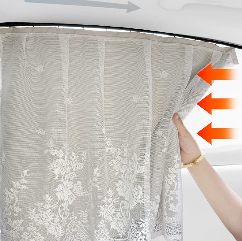 Car Window Strong Shading Track Card Embedded Slide Rail Car Sun Protection Sunshade Baby Baby Heat Insulation Car Anti-Uv