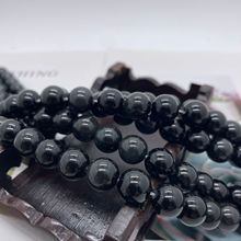 天然石彩曜/黑曜石批发 手工DIY半成品手串手链原材料批发