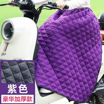 Knee Pads Waterproof Thickeneded Velvet Windproof – Motorcycle front windshield - purple-buckle-thickened-quilted-model-warm-and-heatingwindproof-and-waterproof