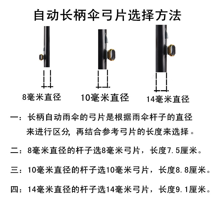 Switch key, children's button, automatic umbrella with accessories, iron supplement 3