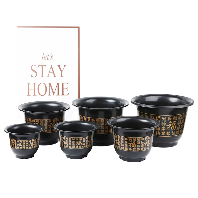 Толстая смола Пластиковые цветочные горшки Baifu Penon