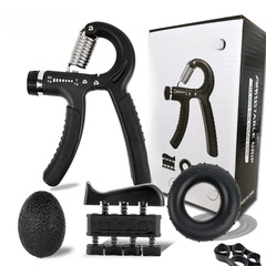 握力器5件套彩盒裝握力器套裝 成人兒童手部力量訓練套硅膠握力圈