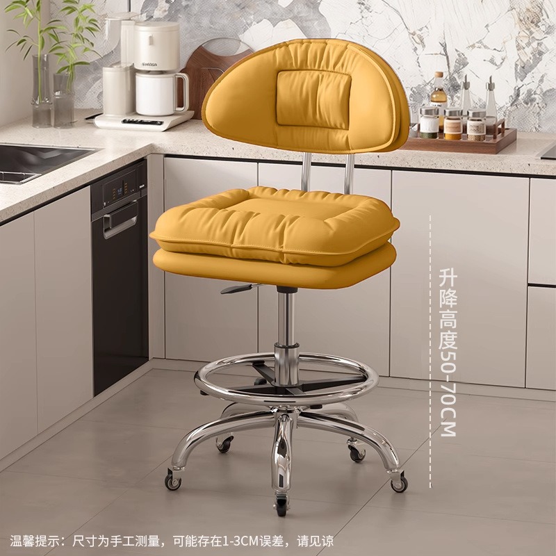 Taburete de cocina silla de bar casera silla de bar giratoria caja registradora taburete elevable respaldo silla de belleza silla de peluquería