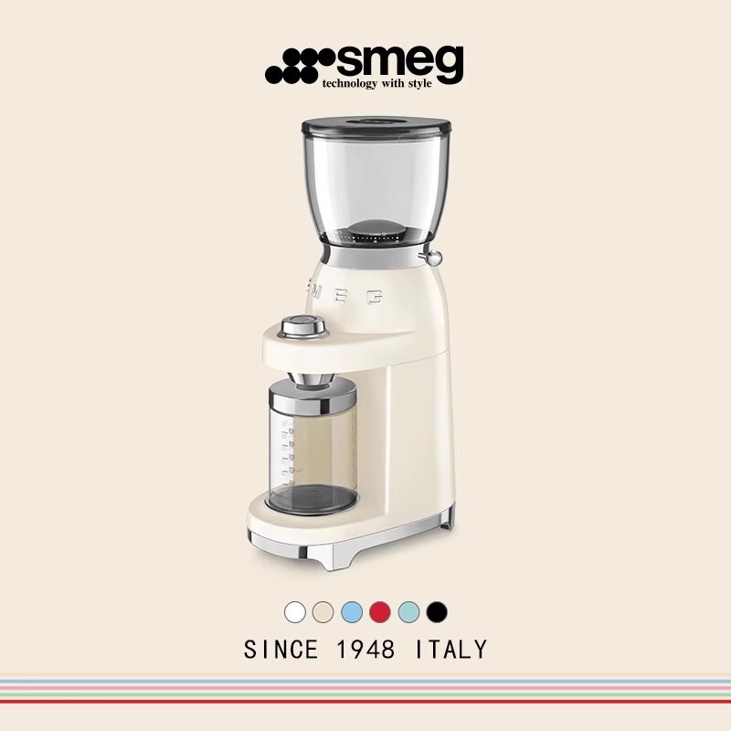 Smeg Cgf11 Household Retro Electric Coffee Machine Grinder Coffee Bean Grinder Mill