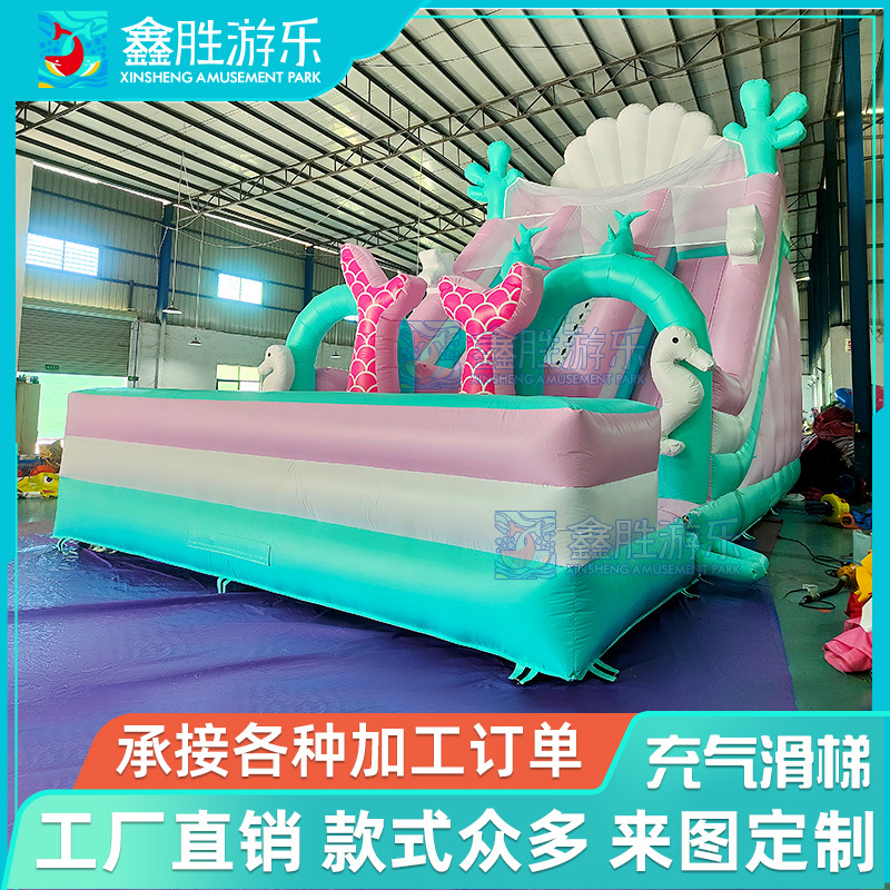 Tobogán inflable popular para exteriores, castillo inflable, trampolín familiar pequeño, parque de atracciones interactivo para padres e hijos