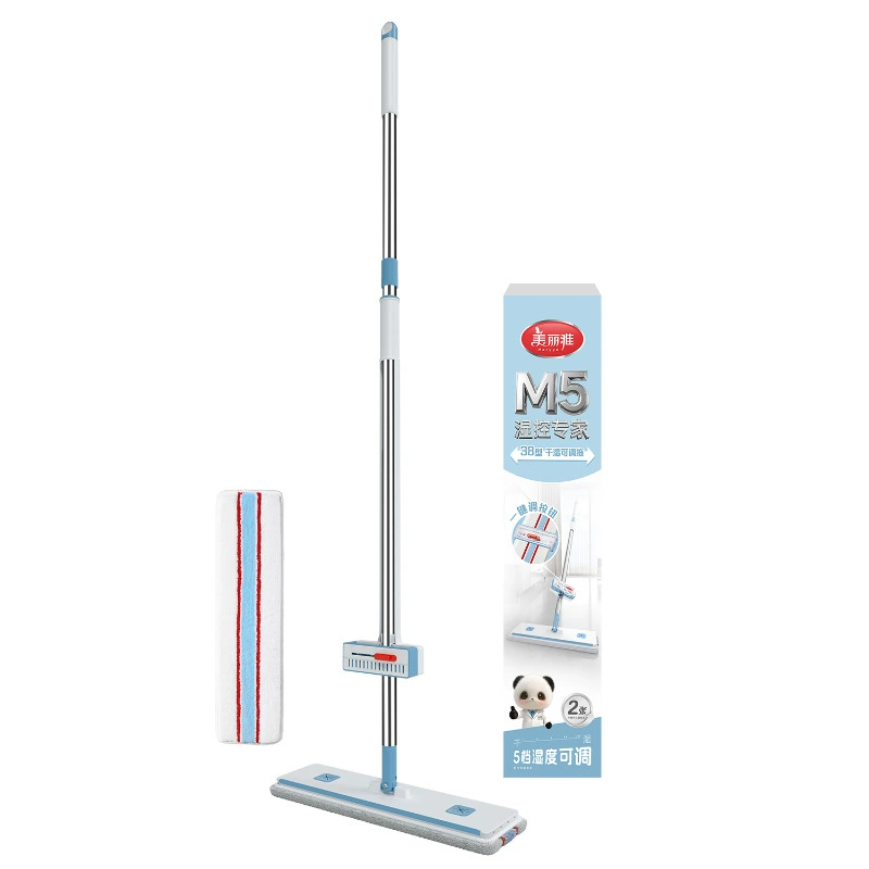 美丽雅 Mopping flat mop, one mop, lazy mopping artifact, hand-washable flat mop for home use
