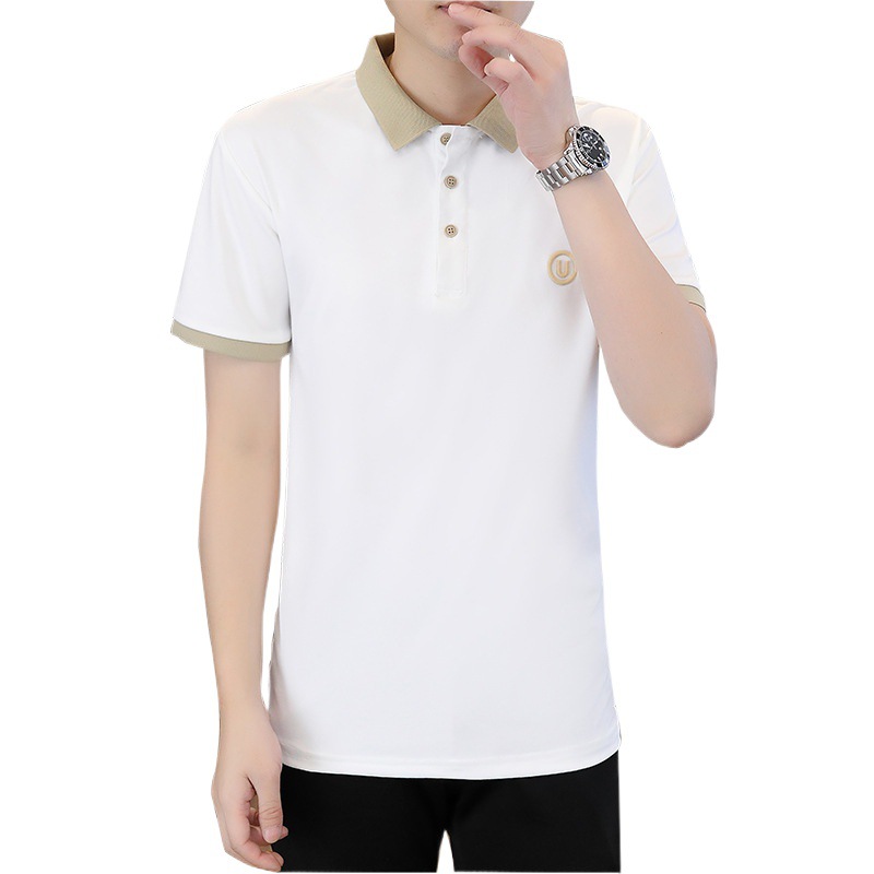 Taobaoke-5099-P26-2024 Camisa POLO de color sólido de alta calidad de verano Camiseta de manga corta para jóvenes-Verano 17