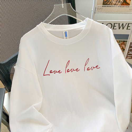 Minimalist niche unique American summer new pure cotton crew neck t-shirt loose versatile personal half-sleeve top Instagram trendy