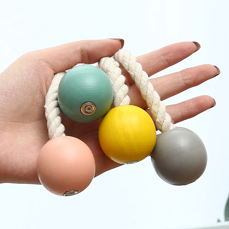 미국 심플 커튼 타이 커튼 버클 로프 크리에이티브 나무 공 자석 버클 흡입 매달기 공 커튼 클립 후크