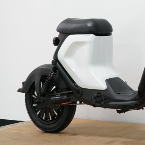 Motorcycle Electric Scooter, Battery-Powered Vehicle, Electric Motorbike, Fast Commuter Vehicle, Electric Motorcycle with Large Pedals