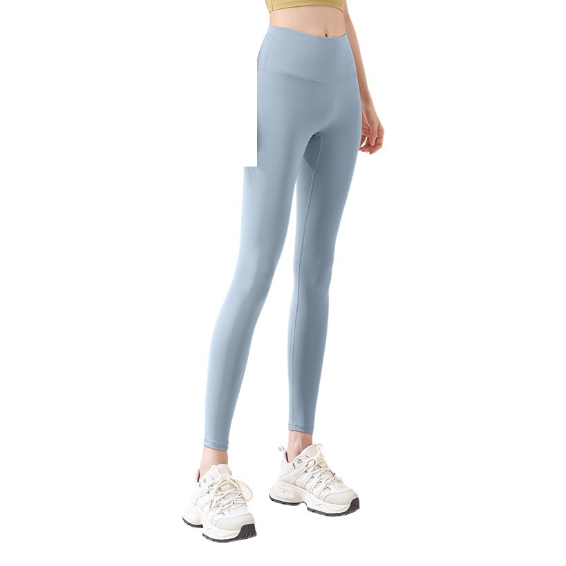 Juyitang sin línea de vergüenza Pantalones de yoga de cadera de melocotón de cintura alta, glúteos altos, pantalones de fitness para correr desnudos elásticos, mujeres