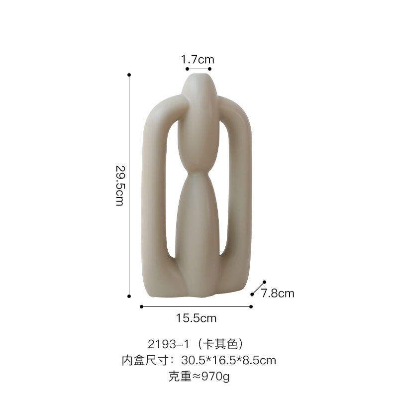 Morandi moderno vasos de cerámica estriados decoración de estudio sala de estar flor geométrica decoración de sala de alojamiento modelo