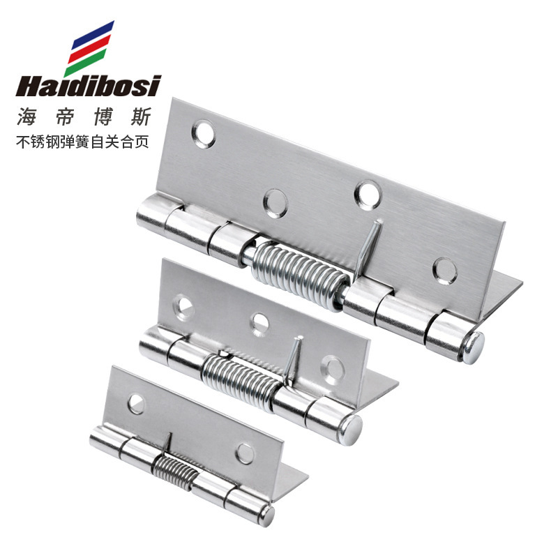 Door Closer Hinge Automatic Rebound Stainless Steel Spring Hinge Hinge Automatic Closing Return Hinge Factory Wholesale