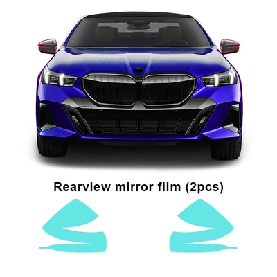 Edition TPU Invisible Paint Protective | Automotive Film - tpu-transparent-protective-film-bmw-5-series-g60-m-sports-version-rearview-mirror-tpu-protective-film