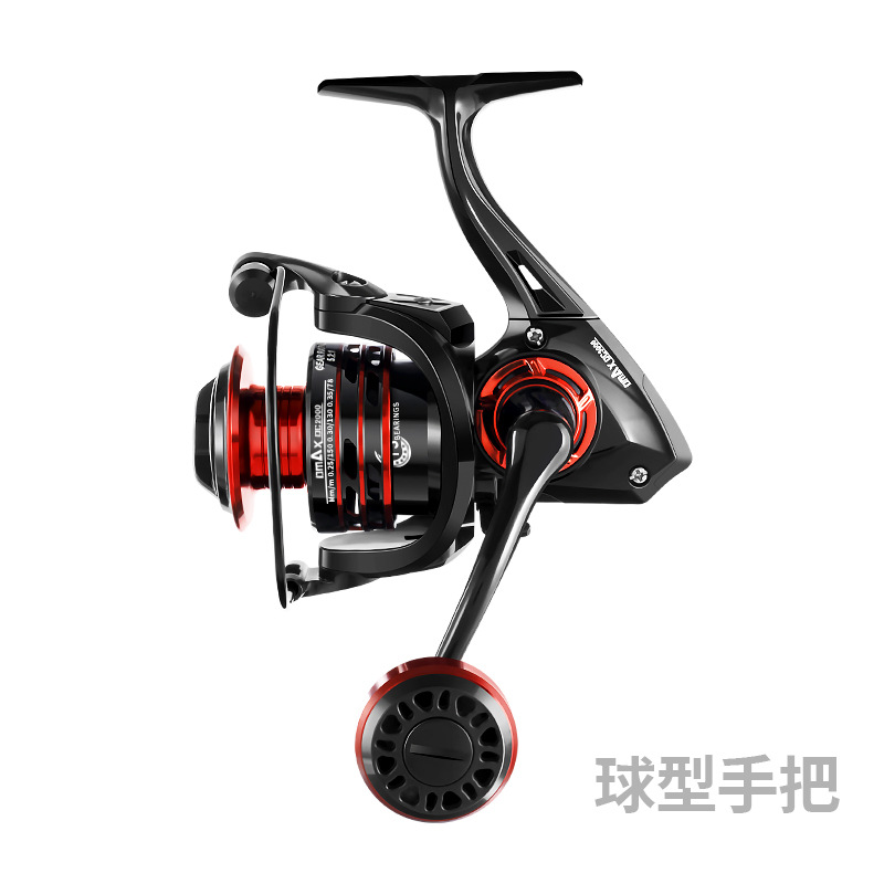 Rueda de pesca de metal rueda giratoria carrete de pesca mar rueda de varilla ancla rueda de pesca de largo alcance rueda de pesca engranaje de pesca al por mayor