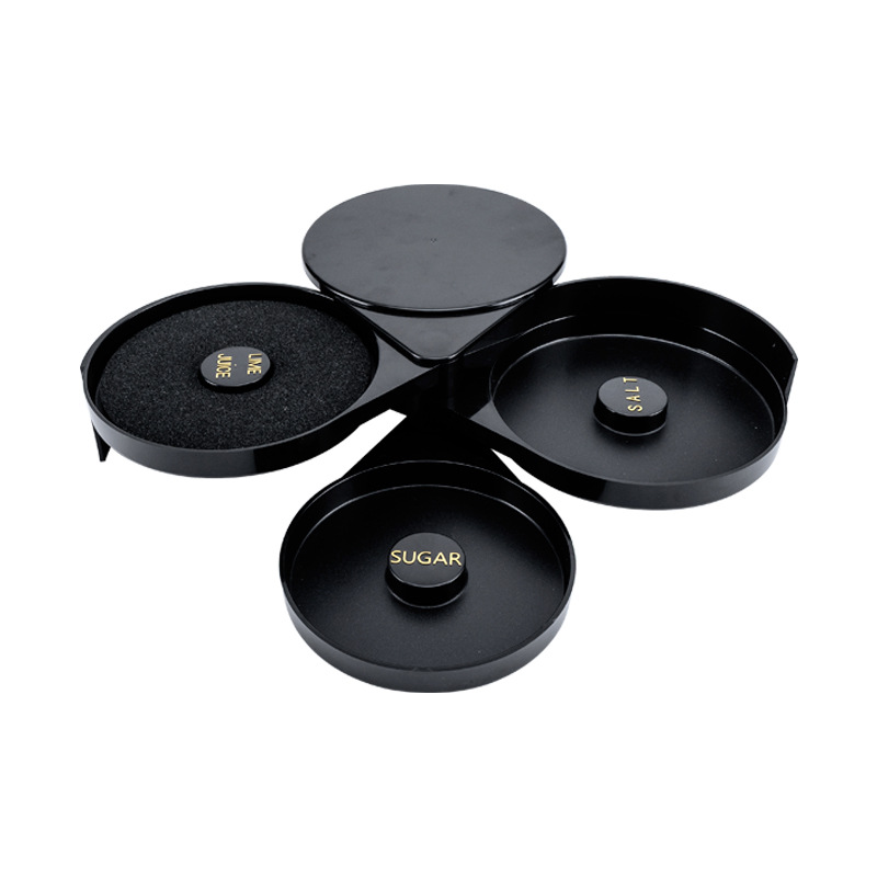 Caja de sal de tres capas para barman con sal para condimento caja de azúcar margarita taza herramienta de condimento de cóctel image 6