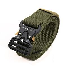 Cross-border military fan buckle head casual outdoor belt wholesale black sports elastic elastic tactical cobra belt