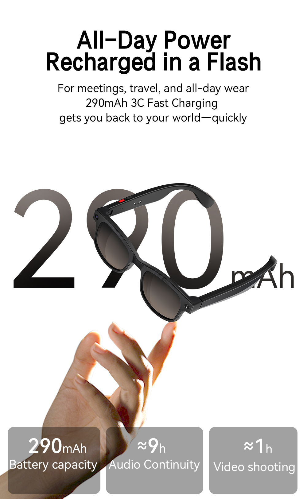 Smart Glasses With Camera For Photo, Video, Calling And Translate_voghion.com