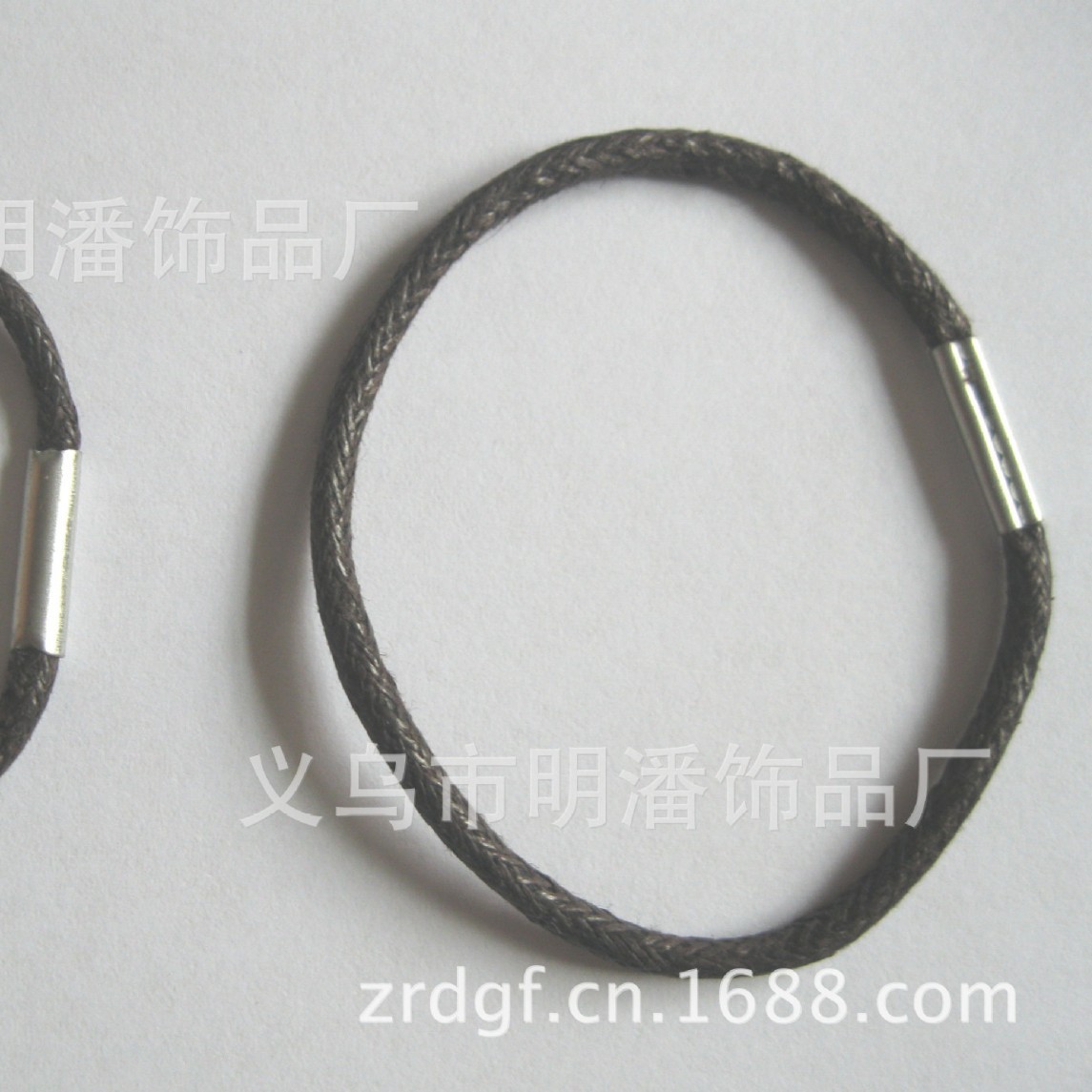 供应腊绳打扣线圈 腊线绳圈 没弹性PP绳打扣圆圈 挂绳工艺品配件