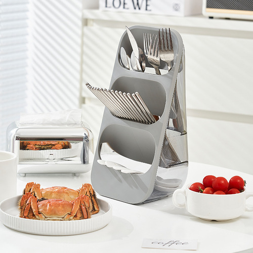 Plastic Chopsticks Holder Knife Stand, Floor-Standing Knife Block, Knife and Chopstick Organizer, Drainable Chopstick Basket, Kitchen Knife Rack Manufacturer Wholesale