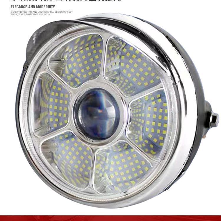 Electric Tricycle Headlight Led Super Bright Lighting 12V-80V Front Light 15 Beads Adjustable Strong and Weak Light Free Shipping Headlight