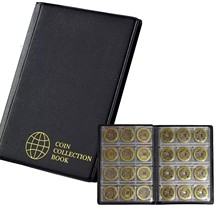 120格钱币收藏册防氧化60格纪念币定位册透明PVC内页古铜币收纳册