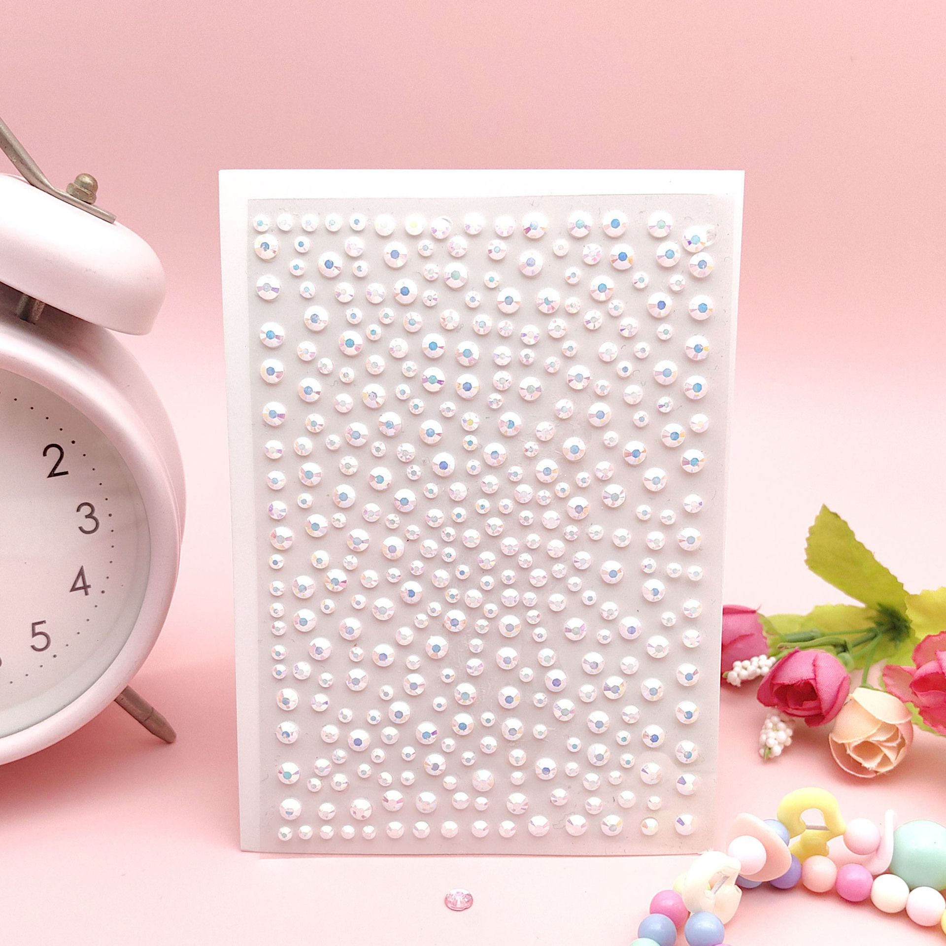 안개꽃 젤리 스티커 (화이트) 10*14.5CM