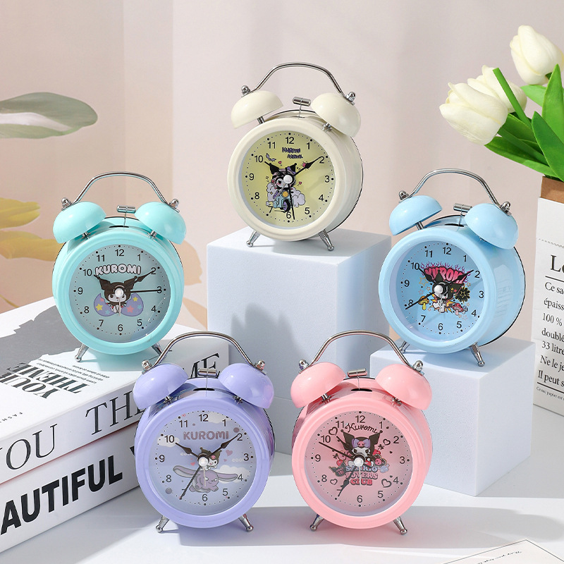 Reloj Despertador Retro – Campana Grande con Luz Nocturna y Diseño Silencioso