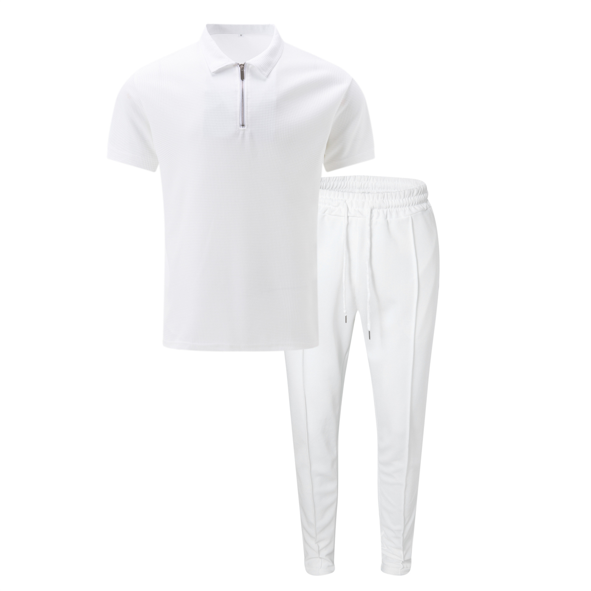 Men's Solid Color Suit With Faux Fur Collar And Long Pants_voghion.com