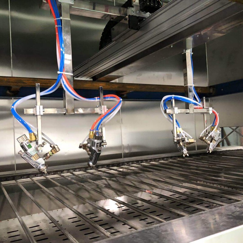 Electric airless sprayer 1-6 axis reciprocating machine flat track line tracking type and step type online spraying