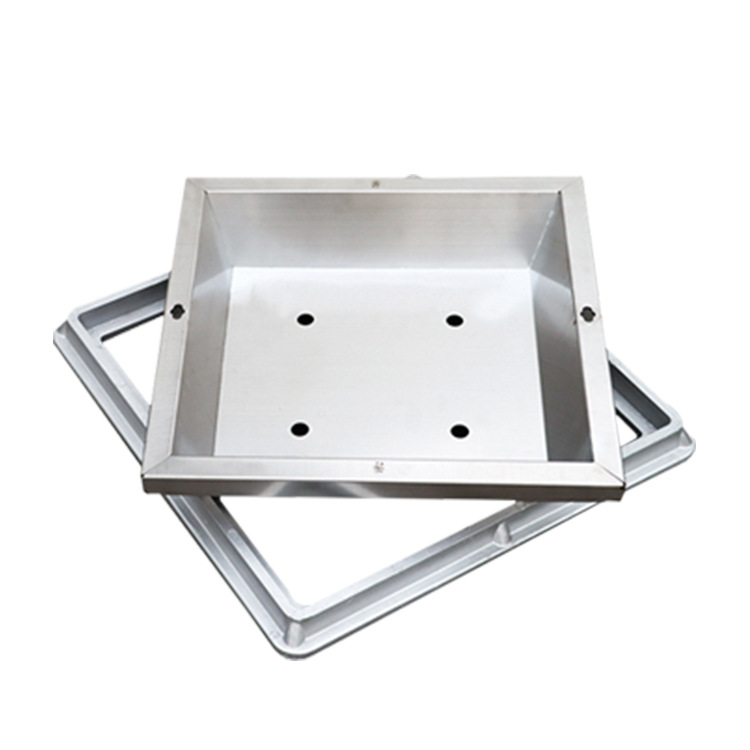 304 de acero inoxidable de paja de la cuenca cubierta de alcantarilla jardín Greening plantación invisible tapa de alcantarilla cuadrado redondo fregadero de césped bien