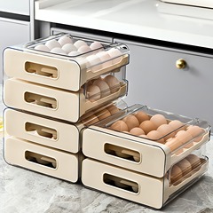 卵収納ケース冷蔵庫専用引き出し式卵入れキッチン保存ケース食品級整理神器