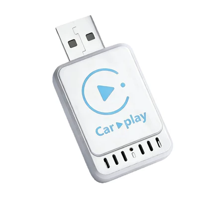 Popular wireless CarPlay box Simsiz CarPlay və Android Auto - d20-silver-white-adapter-only-supports-overseas-android-apple