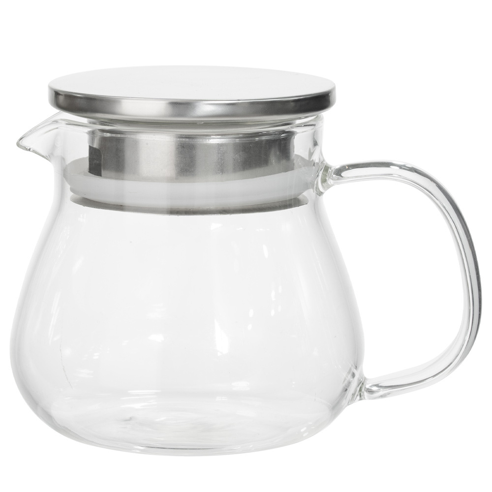 Tetera de vidrio con separación de té, resistente a altas temperaturas, se puede calentar, hogar, borosilicato, té transparente, filtro, juego de té, tetera