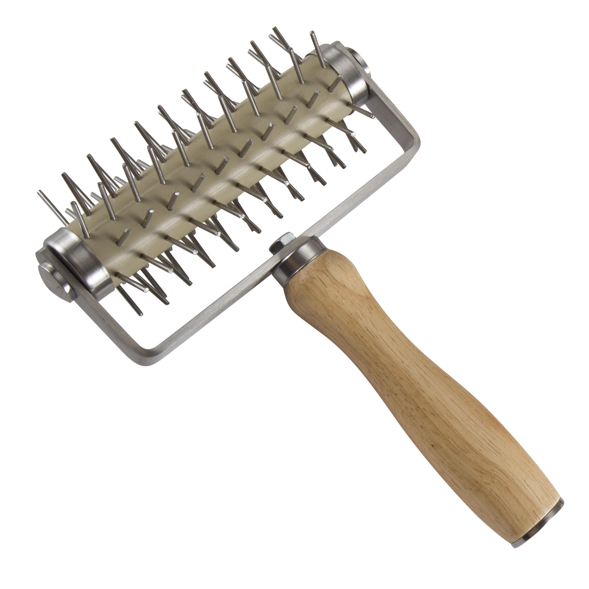 Oak Pizza puncher hornear postre herramienta en stock Rueda galleta panqueque Pizza aguja rodillo puncher al por mayor image 7