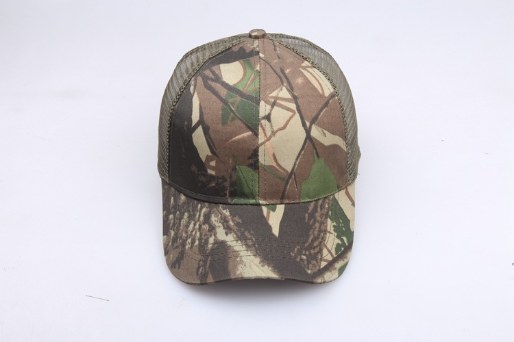Outdoor Sun Protection Quick Drying Hat With Jungle Leaves Men's And Women's Camouflage Fashionable Baseball Cap_voghion.com