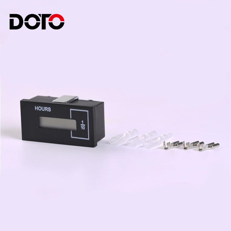 可复位LCD工业计时器 割草机摩托车累时器  发动机保养计时器