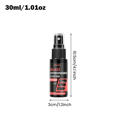 YT203 Car Glass Anti-Fog Agent is exclusively for cross-border supply, designed for rearview mirrors and car windows to prevent fogging and rain, and features a hydrophobic coating (Automotive glass defogging agent) - yt203-30ml