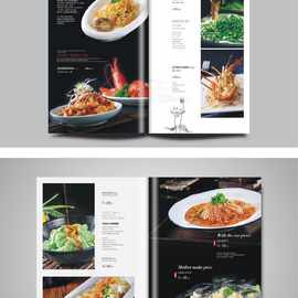 A3L菜谱本设计制作中西日餐酒饭店价目表定 做精装菜单本活页