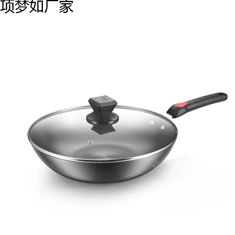 Сковорода-вок для жарки и выпечки Chop Bach Fuyun Fine Iron Wok без покрытия, бытовая антипригарная сковорода, подарок, оптовая продажа