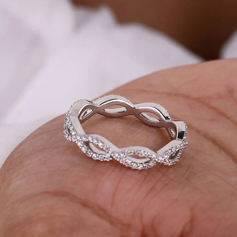 Rings Classification Wholesale Jewelry Elegant Modern Style Geometric Copper Zircon Rings