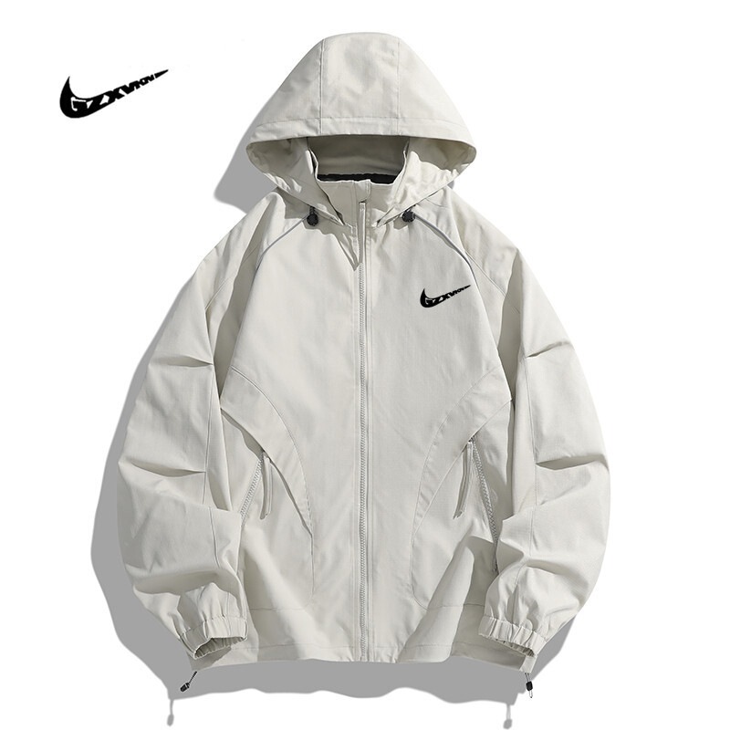 Cross-border 2026 Spring and Autumn Thin Reflective Strip Hooded Jacket for Men Outdoor Sports Waterproof Windbreaker with Hood Cross-border 2026 Spring and Autumn Thin Reflective Strip Hooded Jacket for Men Outdoor Sports Waterproof Windbreaker with Hood