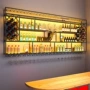 餐厅壁挂式展示菱形酒柜