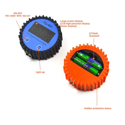 Pressure Gauge Digital Display Pressure: Air pressure gauge/tire pressure gauge