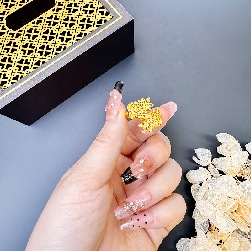 Vietnam oro de arena china broca pulsera anillo feminino retro moda nacional no se desvanece joyas accesorios Yiwu