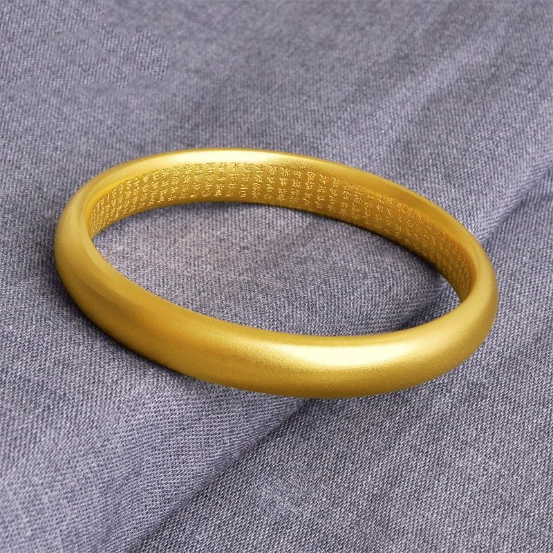 Long time does not fade] ancient law inheritance Vietnam sand gold bracelet female mother solid simulation gold heart sutra bracelet new