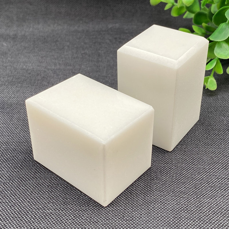 화이트 제이드 스퀘어 씰 도매 사무용품 장식품 옥 옥 선물 은행 이름 씰