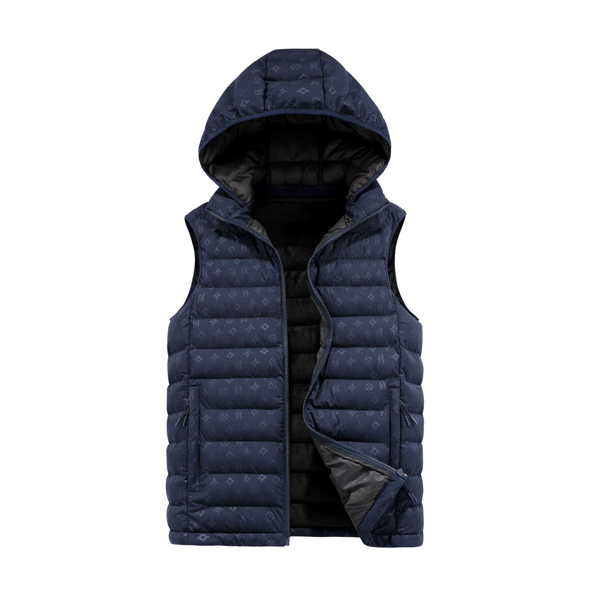 2025 chaleco de algodón de costillas otoño y invierno caliente grafeno sin mangas palpitación clip de algodón comercio exterior transfronterizo al por mayor