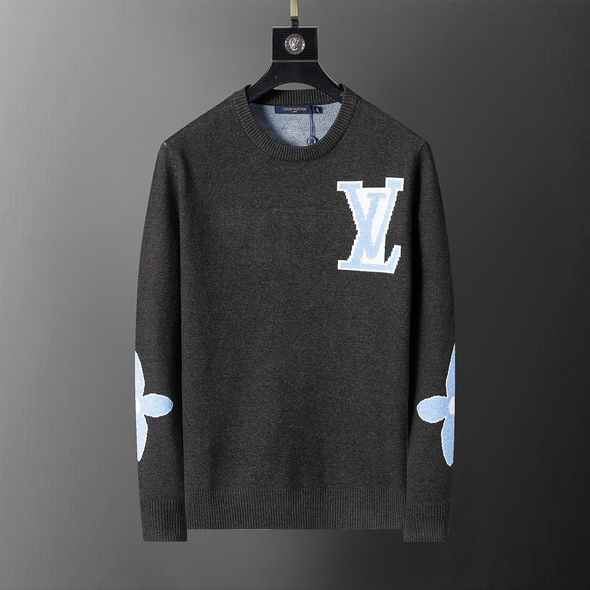 High-quality cross-border 2025 chaqueta de punto chaqueta suéter de manga larga temperamento masculino un cabello